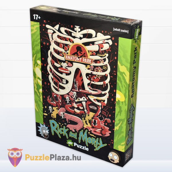 Rick és Morty puzzle: Anatómia park doboza jobbról - 1000 db - Winning Moves