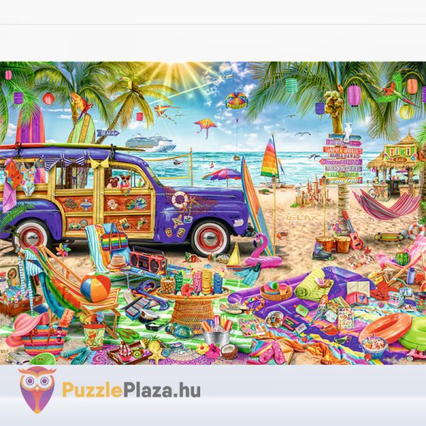 2000 darabos trópusi vakáció festmény puzzle kirakott képe - Trefl 27109
