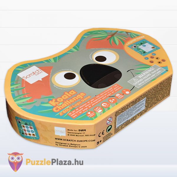 Koala kihívás logikai fejlesztő játék doboza fektetve gyerekeknek - Scratch Europe