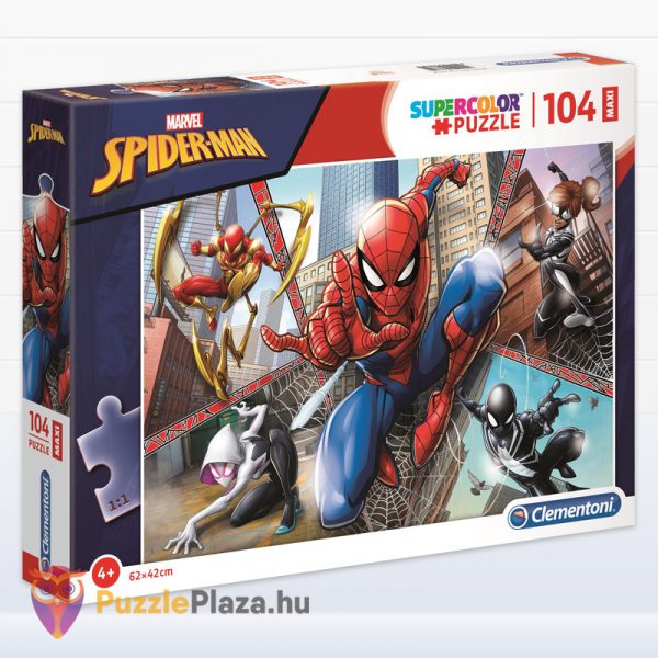 Marvel: Pókember puzzle - 104 db kirakó - Clementoni SuperColor (Szuper Színes) Maxi 23734