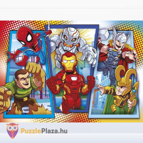 Marvel: Szuperhősök puzzle 4. képe (4 az 1-ben) 2x20, 2x60 db - Clementoni Super Hero Adventures 24769