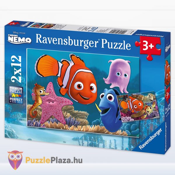 2 x 12 darabos Némó Nyomában puzzle doboza jobbról - Ravensburger 07556