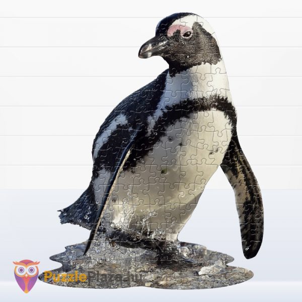 100 darabos pingvin forma puzzle kirakott képe - Wow Puzzle
