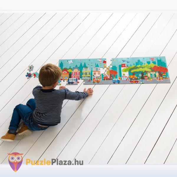 100 darabos városos puzzle gyerekeknek - Óriási padló XL kirakó - Scratch Europe