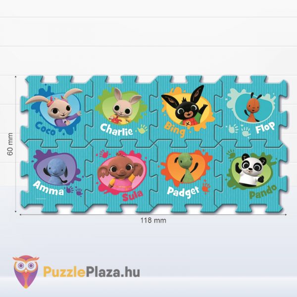 8 darabos Bing Nyuszi és barátai habszivacs szőnyeg puzzle karakterek - Trefl