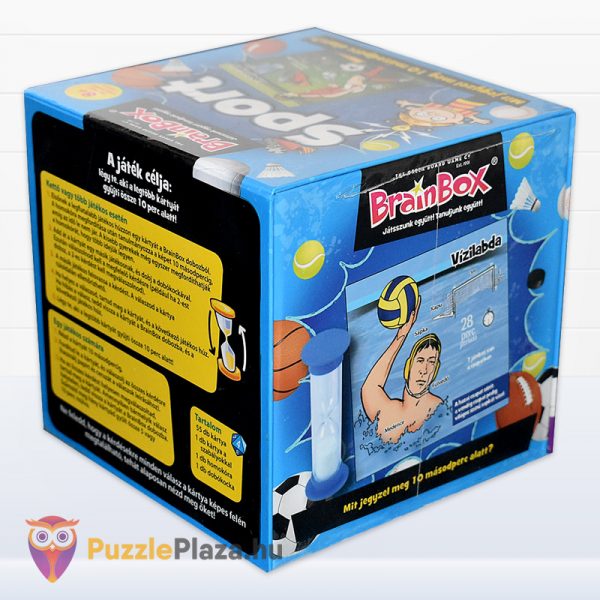 Brainbox: Sport memória játék doboza hátulról, gyerekeknek