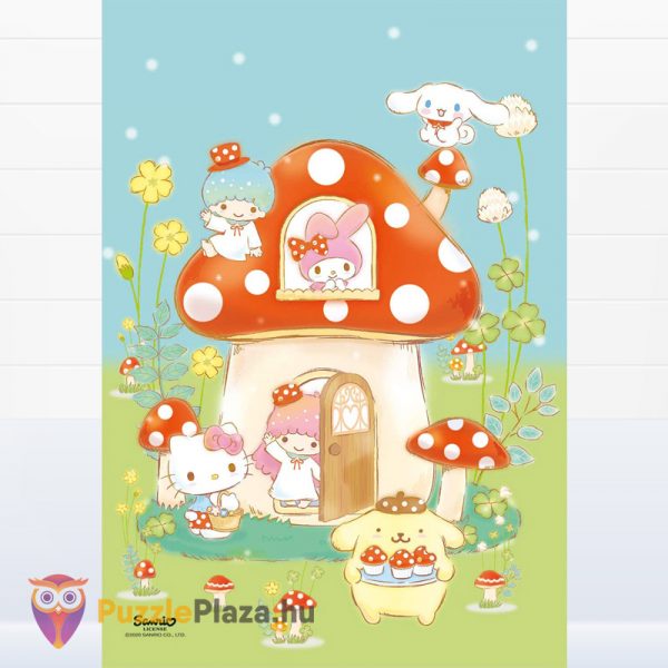 Hello Kitty és barátai puzzle 3. kirakott képe - 3x48 db - Clementoni Szuper Színes (SuperColor) 25246