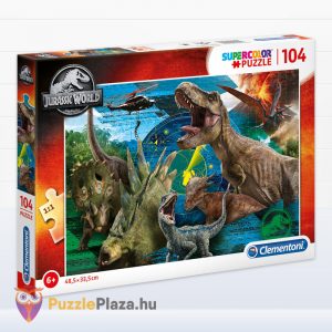 Jurassic World puzzle - 104 db - Clementoni SuperColor 27169