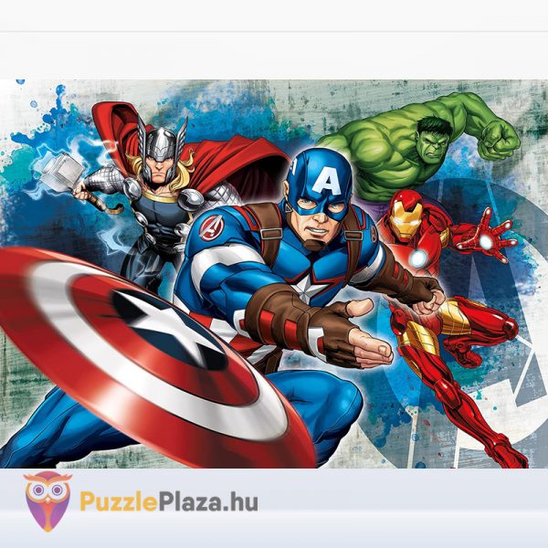 Marvel Bosszúállók puzzle 1. kirakott képe - 20-60-100-180 db - Clementoni SuperColor Progressive 07722