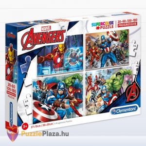 Marvel Bosszúállók puzzle - 20-60-100-180 db - Clementoni SuperColor Progressive 07722