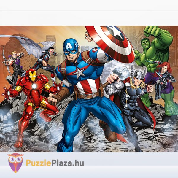 Marvel Bosszúállók puzzle 4. kirakott képe - 20-60-100-180 db - Clementoni SuperColor Progressive 07722
