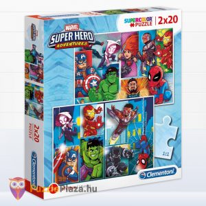 Marvel: Szuperhősök (Super Hero Adventures) puzzle - 2x20 db - Clementoni SuperColor 24768