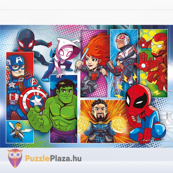 Marvel: Szuperhősök (Super Hero Adventures) puzzle első kirakott képe - 2x20 db - Clementoni SuperColor 24768