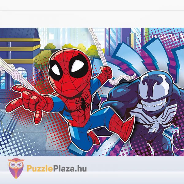 3x48 darabos Marvel: Szuperhősök (Super Hero Adventures) puzzle (Pókember és Venom) - Clementoni SuperColor 25248