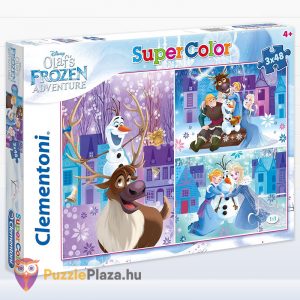 Olaf kalandjai: Jégvarázs puzzle - 3x48 db - Clementoni SuperColor 25228