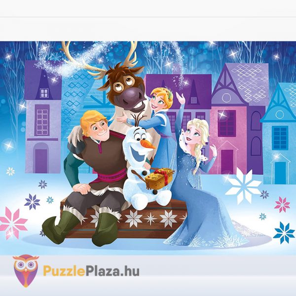 Olaf kalandjai: Jégvarázs puzzle (Olaf, Elza, Anna, Sven, Kristoff) - 3x48 db - Clementoni SuperColor 25228