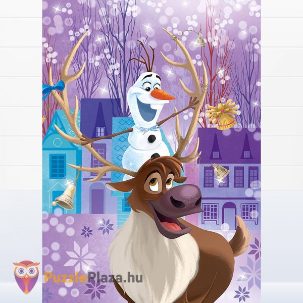 Olaf kalandjai: Jégvarázs puzzle (Olaf, Sven) - 3x48 db - Clementoni SuperColor 25228