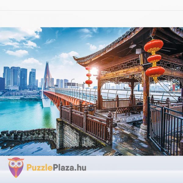Chongqing, Kína puzzle kirakott képe - 1000 darabos kirakó - Trefl 10721