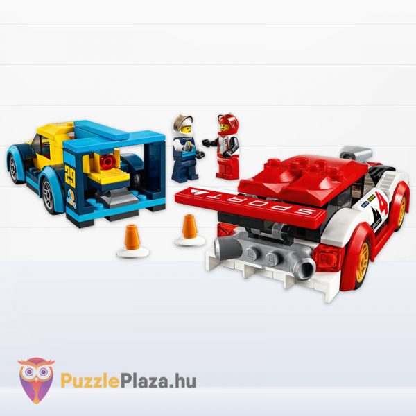 Lego City 60256: Versenyautók megépítve hátulról