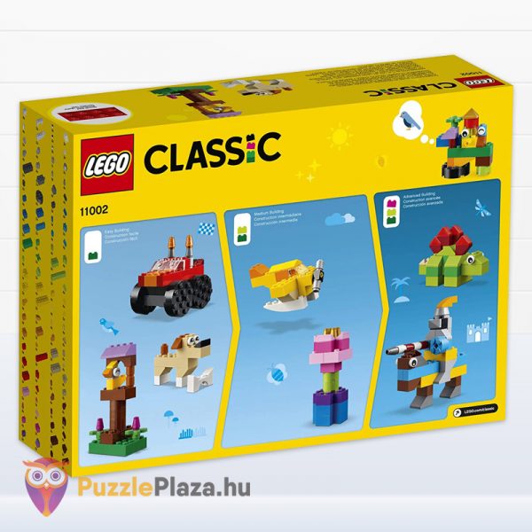 Lego Classic 11002: Alap kocka készlet doboza hátulról