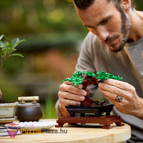 Lego Creator Expert 10281: Bonsai fa építés közben