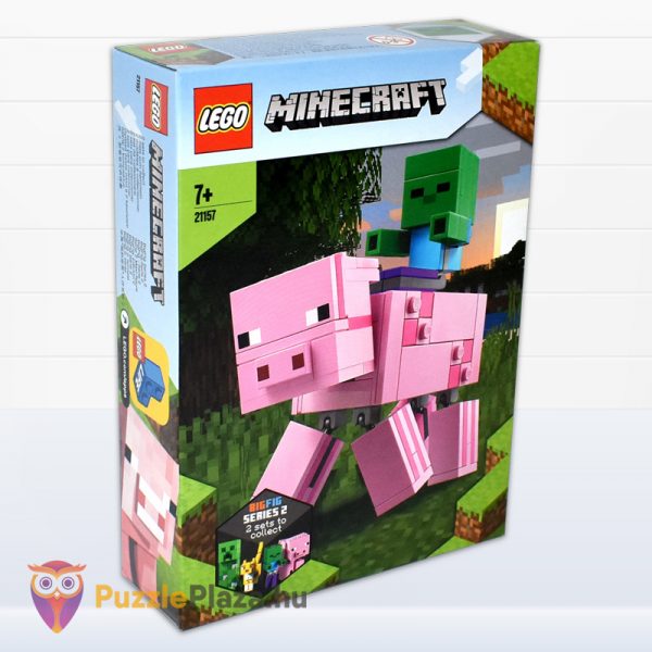 Lego Minecraft 21157: Bigfig malac doboza balról, zombibabával