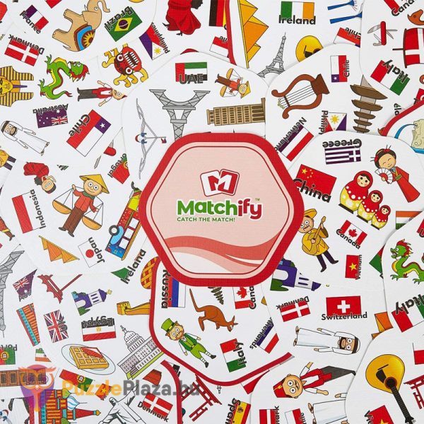 Matchify, utazás párosító kártyajáték kártyái