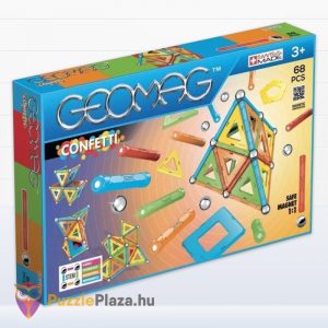 Geomag Confetti: Mágneses építőjáték - 68 darabos