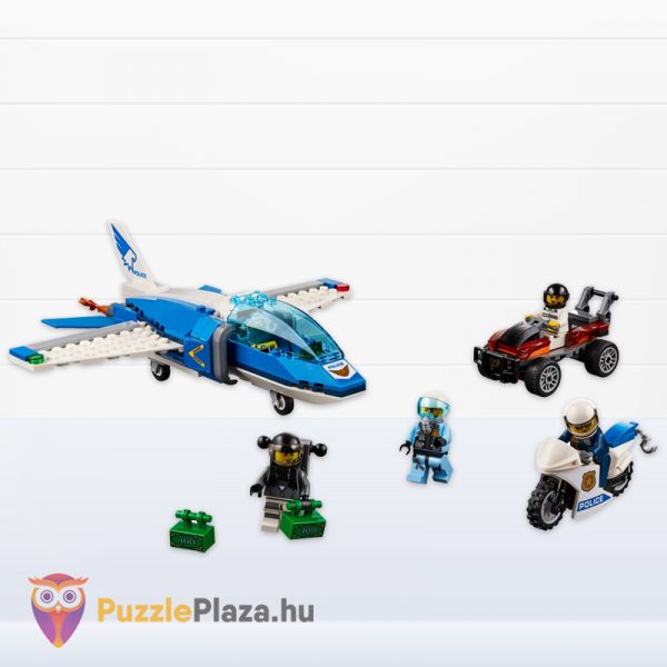 Lego City 60208: Légi rendőrségi ejtőernyős letartóztatás megépítve
