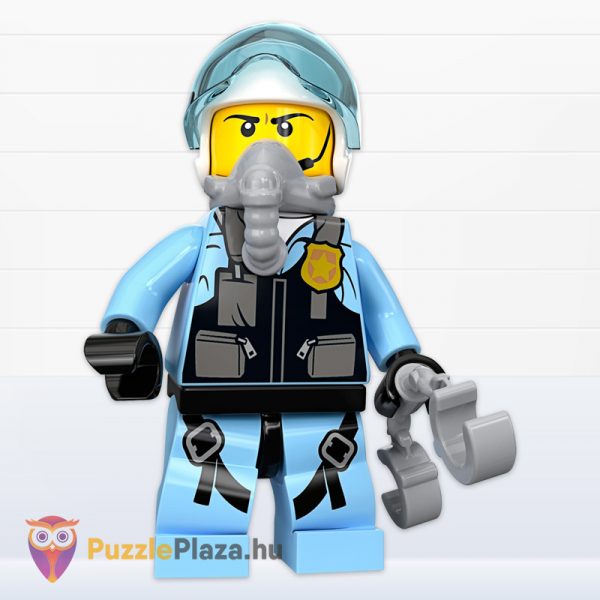 Lego City 60208: Légi rendőrségi ejtőernyős letartóztatás pilóta figura