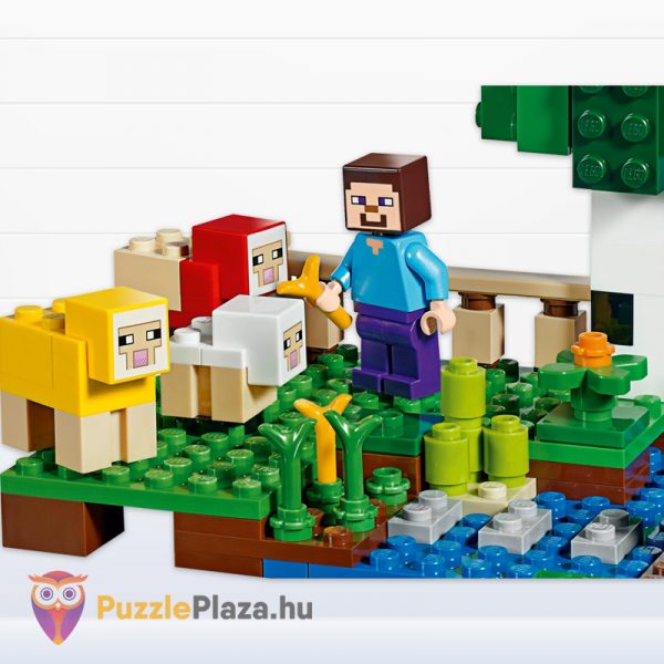 Lego Minecraft 21153: A Gyapjúfarm etetés közben