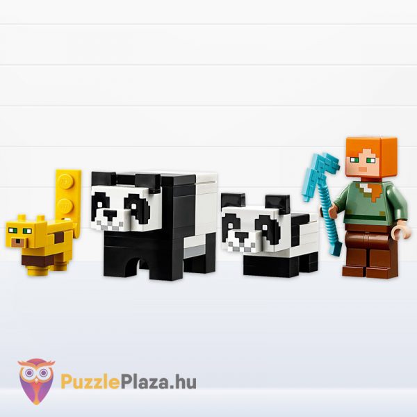 Lego Minecraft 21158: Pandabölcsőde figurák