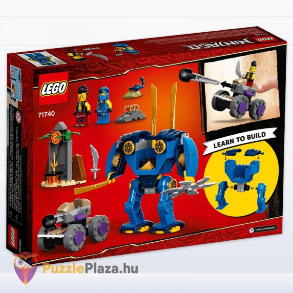 Lego Ninjago 71740: Jay Elektrorobot doboza hátulról