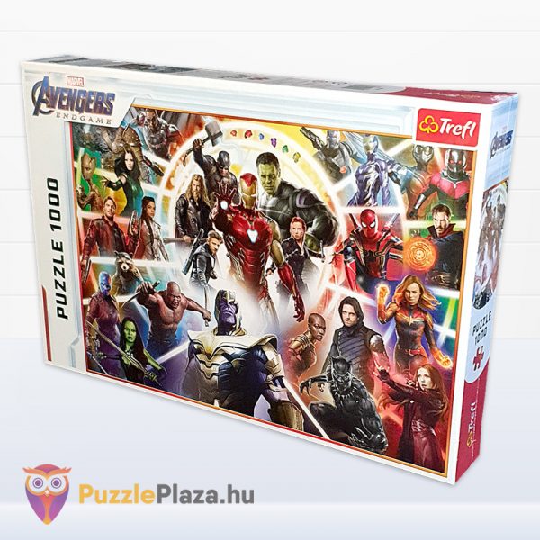 1000 darabos Marvel: Bosszúállók, Végjáték puzzle doboza jobbról (Avengers - Endgame) - Trefl 10626
