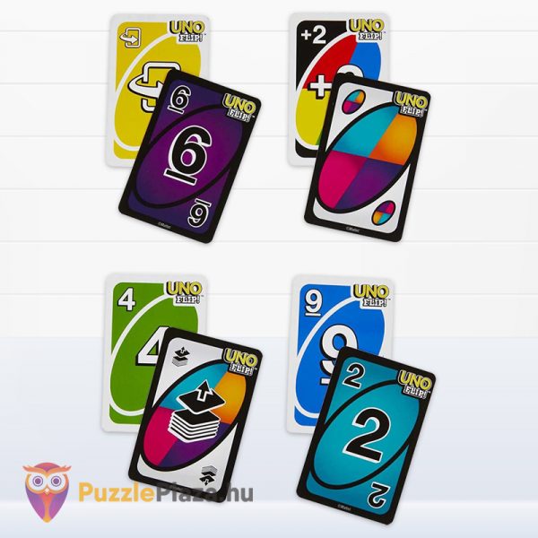 UNO Flip! párosító kártyajáték kártyái
