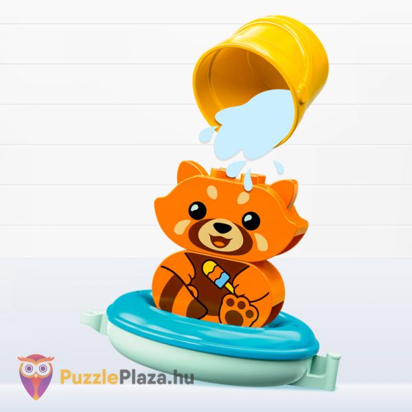 Vidám fürdetéshez: Úszó vörös panda fürdőjáték vízöntés közben - Lego Duplo 10964