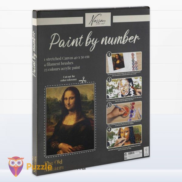 Festés számok szerint: Mona Lisa hátulról (40x50 cm) Kreatív Hobby - CraftArt