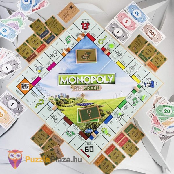 Monopoly: Válts zöldre társasjáték tartalma