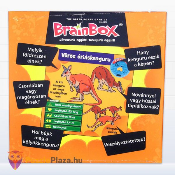 Brainbox: Állatok memóriajáték doboza balról