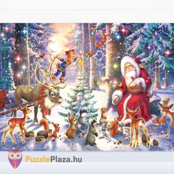 100 darabos erdei Karácsony XXL puzzle kirakott kirakott képe - Ravensburger 12937