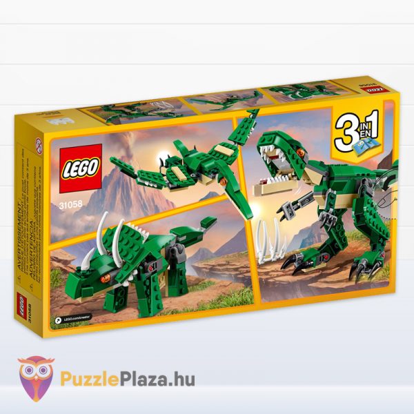 Lego Creator 3 az 1-ben: Hatalmas dinoszaurusz hátulról 31058