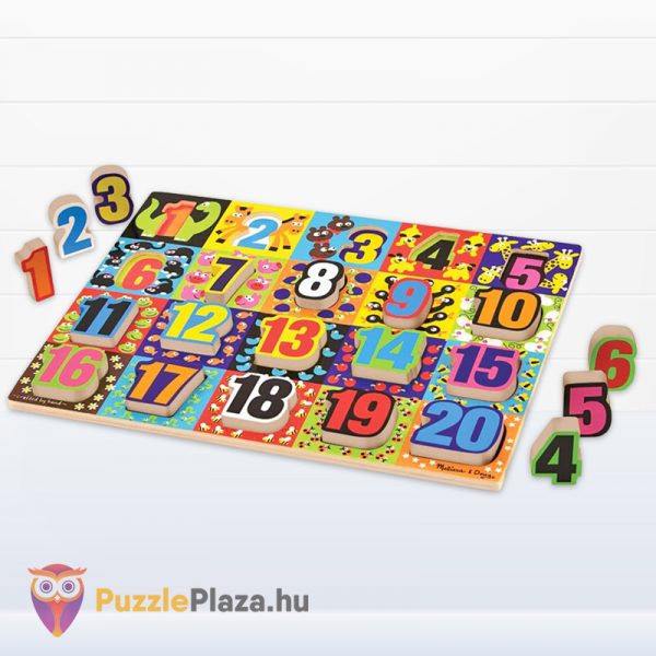 Óriás puzzle, számok fa készségfejlesztő játék, számokkal - Melissa & Doug