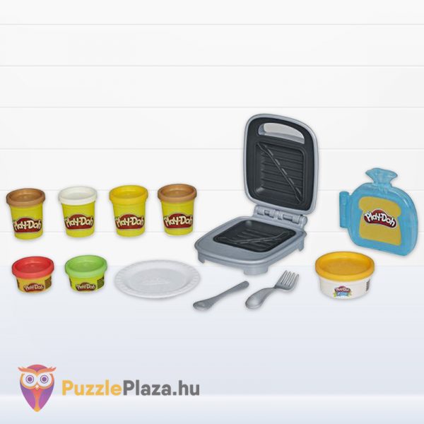 Play-Doh: Szendvicssütő kreatív gyurma szett játék tartalma