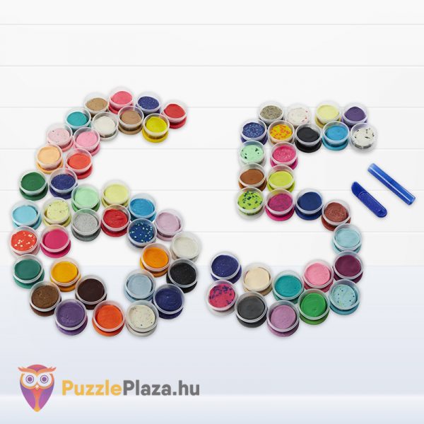 Play-Doh: Teljes gyurma színgyűjtemény, kirakva (65 db-os szett) - Hasbro