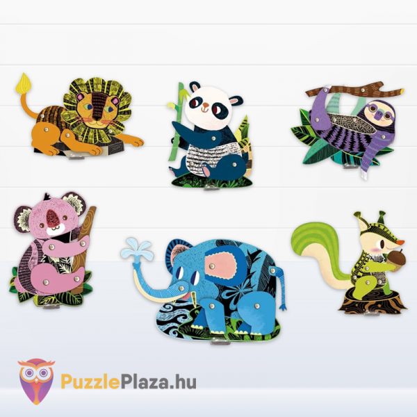 Jancsiszöges képkarc: Erdei állatok kreatív játék gyerekeknek, elkészítve - Avenir