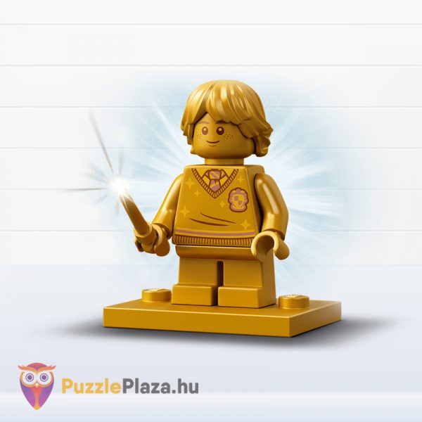 Lego Harry Potter 76388: Látogatás Roxmorts faluba, arany Weasley Lego figurával