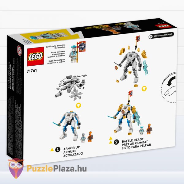 Lego Ninjago 71761: Zane szupererős Evo robotja hátulról