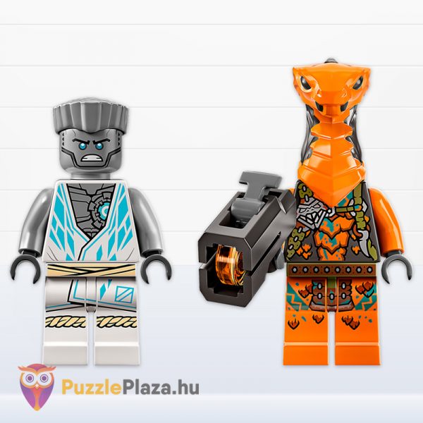 Lego Ninjago 71761: Zane szupererős Evo robotja, Zane és Kobra Lego figurával