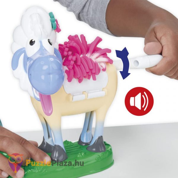 Play-Doh Animal Crew: Sherrie, a nyírható bárány gyurma készlet (birkafarm hanggal) gyerekeknek - Hasbro