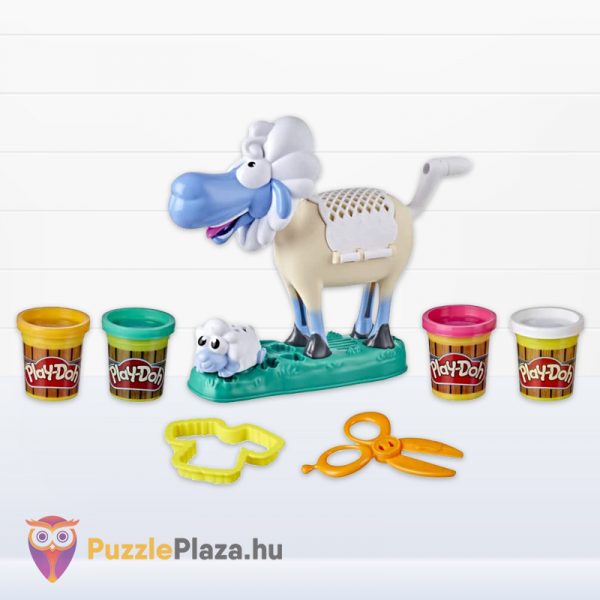 Play-Doh Animal Crew: Sherrie, a nyírható bárány gyurma készlet tartalma - Hasbro